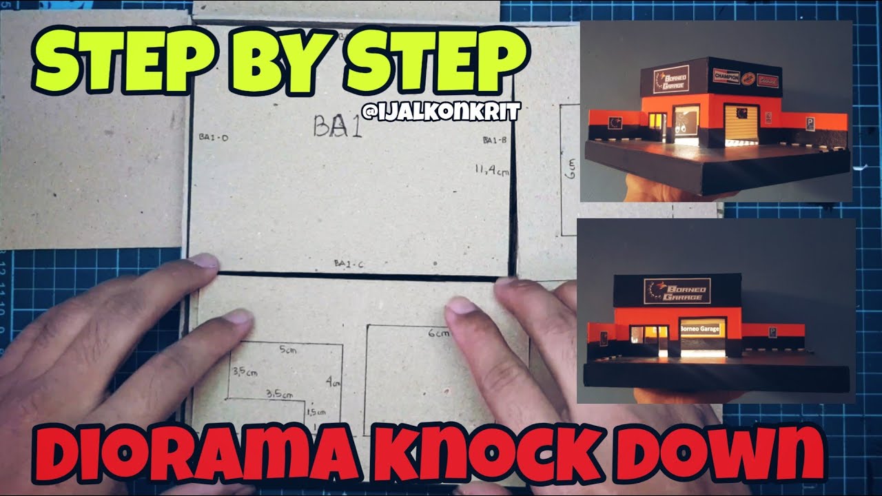 Tutorial Diorama Knock Down Sistem - Step by Step Diorama