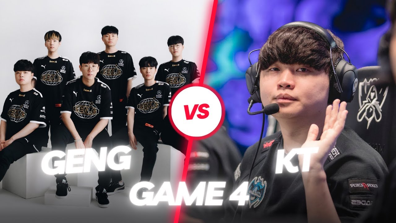 GEN vs KT Highlights Game 4 LCK Spring Lower Bracket Finals.
