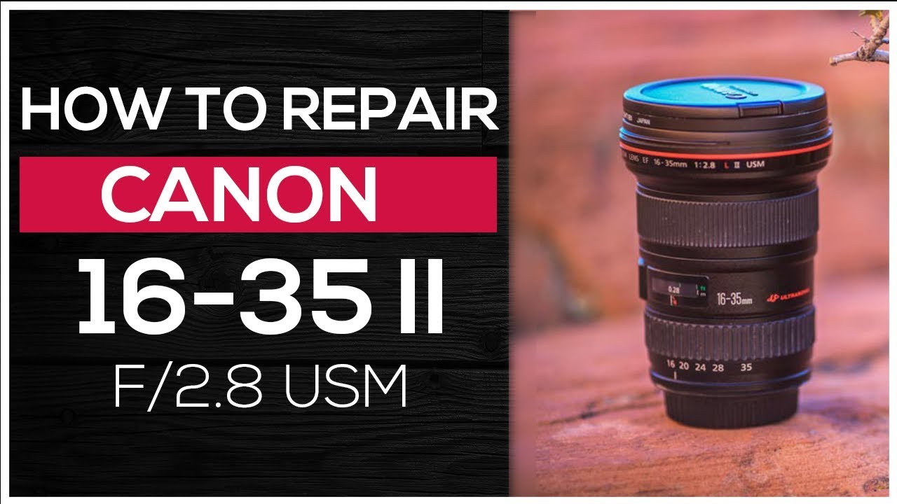 How to repair Canon lens EF 16-35 mm f/2.8L II USM  zoom is not working (loosed rollers inside)