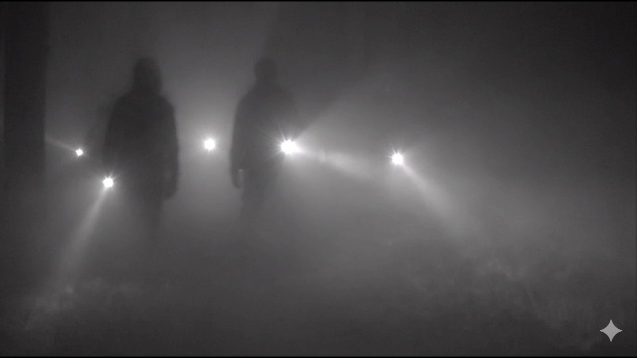 DES SILHOUETTES FILMÉES PAR MA CAMERA DE CHASSE EN PLEINE NUIT