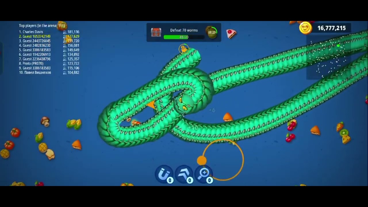 WORMS ZONE 🆕🐍.                                                                         #youtubevideo