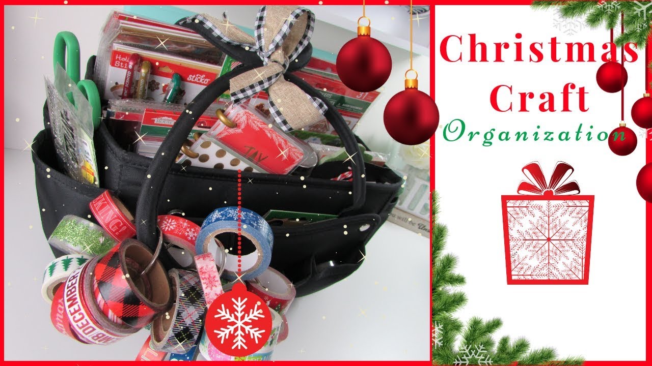 Christmas Craft Supplies Organization