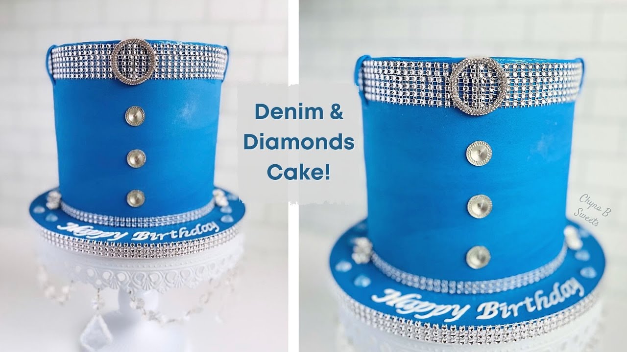 Denim and Diamonds Cake! I Denim & Diamonds Party I Chyna B Sweets