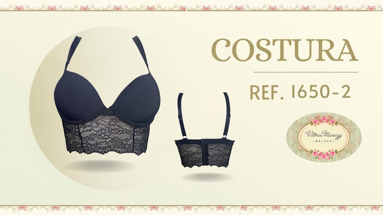 MOLDE REF.1650-2 CROPPED VIT&Oacute;RIA MARAZZI #costura #suti&atilde; #lingerie #vitoriamarazzi