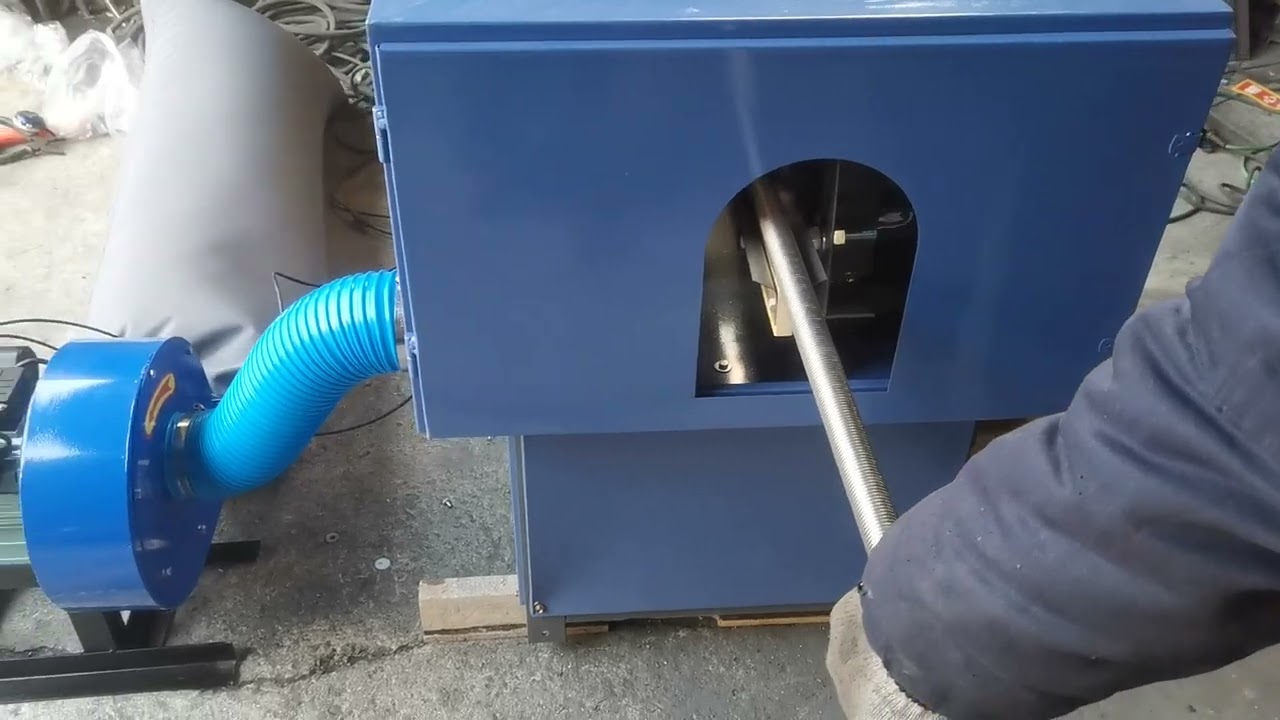 How to polish a screw rod