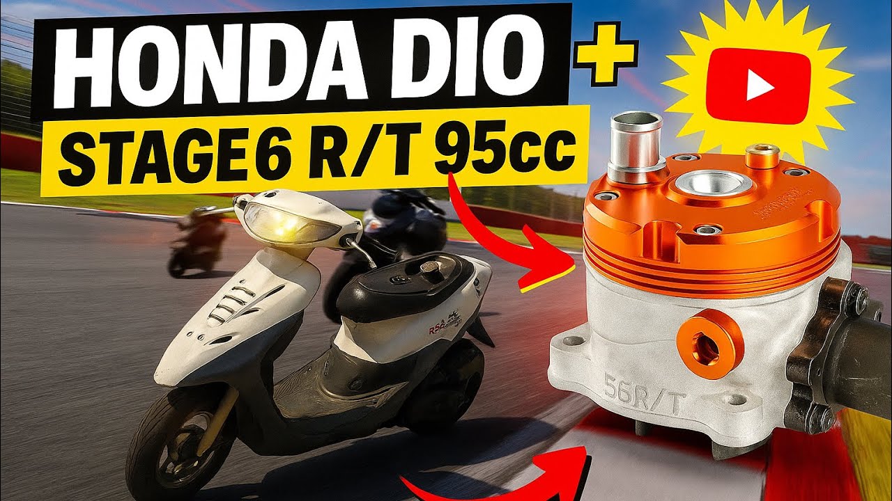 Honda dio 95cc stage6 R/T95 Цилиндр максимальний тюнинг для картера GBLK AF35