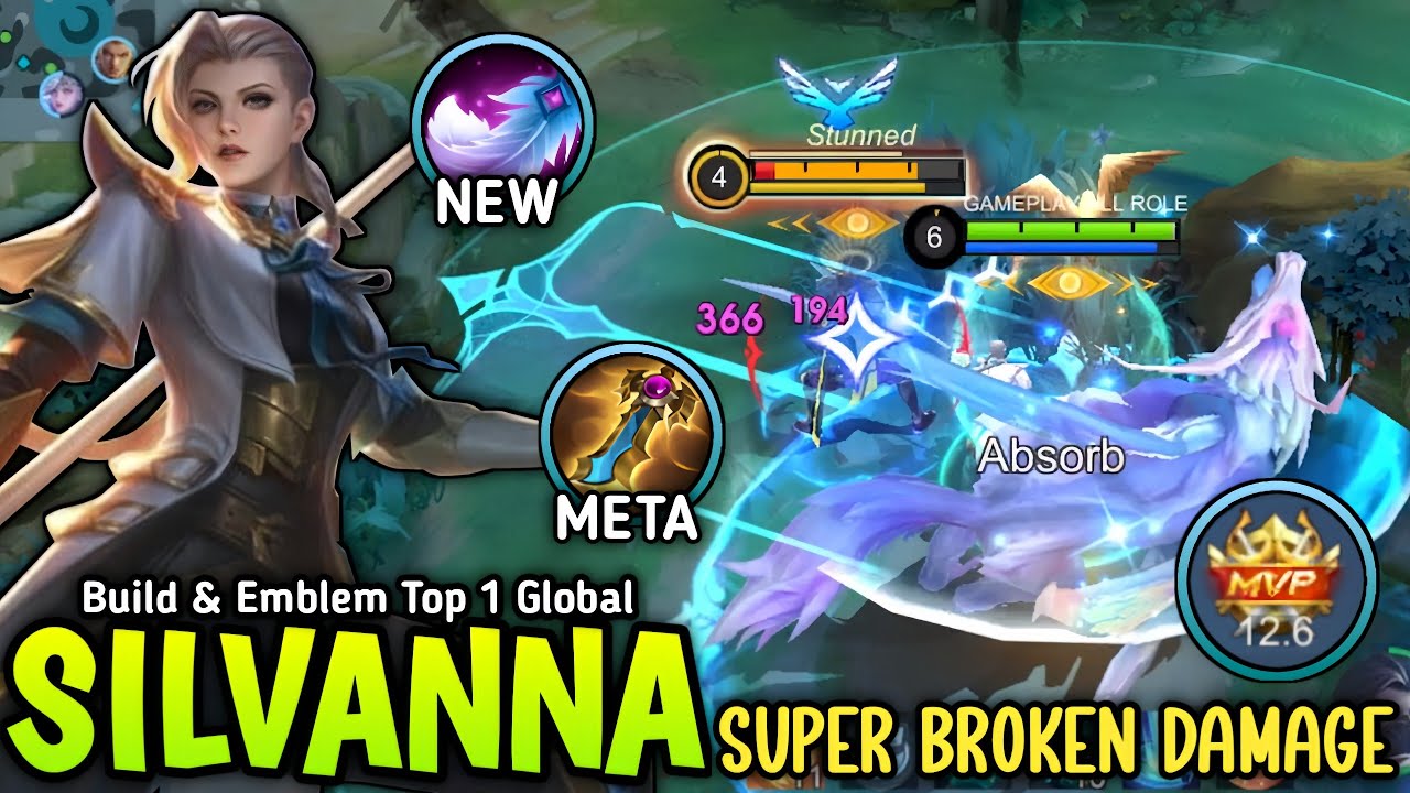 SILVANNA HYPER NEW META BUILD TO 1 SHOT ALL ENEMIES (MUST TRY) - BUILD TOP 1 GLOBAL SILVANNA