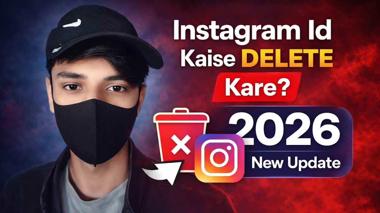 Instagram I'd kaise DELETE kare 2026 New update || How to Delete Instagram ID 2026 New Update
