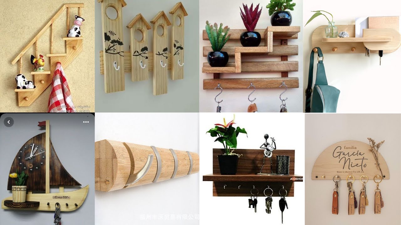 Wood Key Holder Ideas || How to Make Key Holder