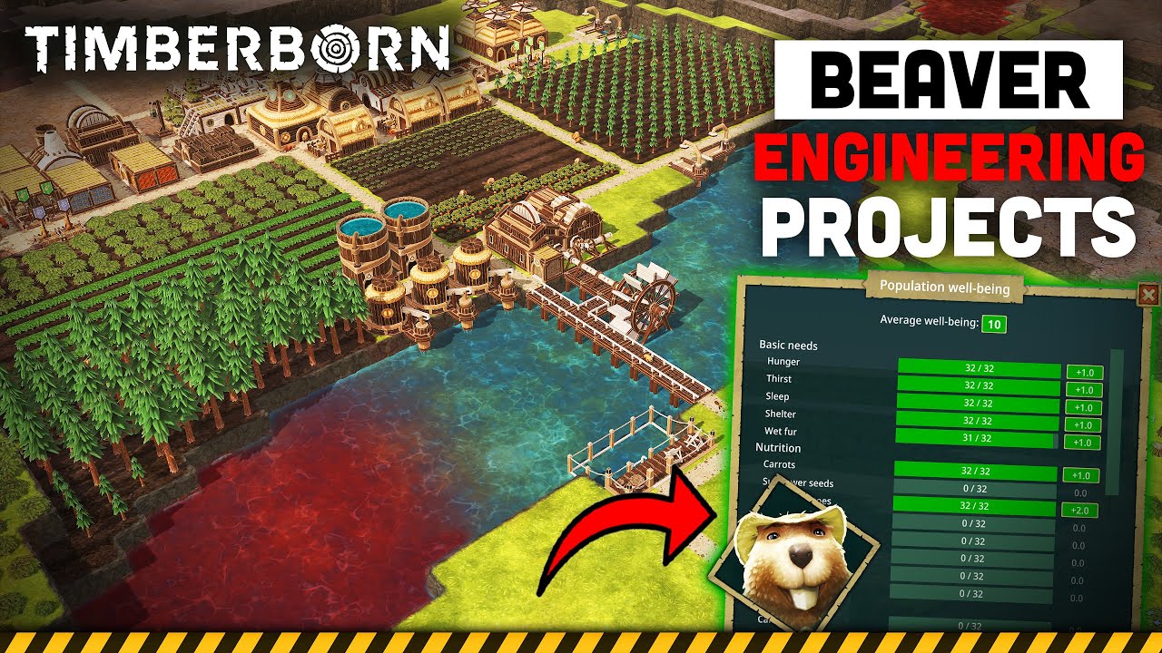 Surviving the Drought in Timberborn U5 - BADWATER! - Let's Play