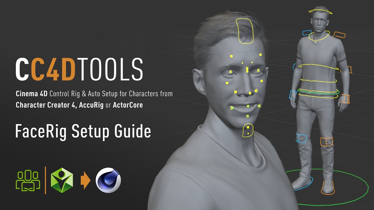 CC4D Tools: Character Creator 4 to Cinema 4D - Face Setup Guide