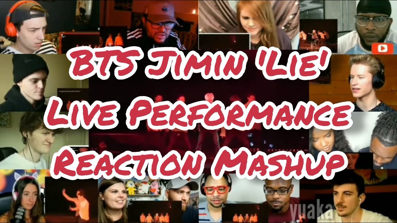 BTS Jimin 'Lie' Live Performance || Reaction Mashup