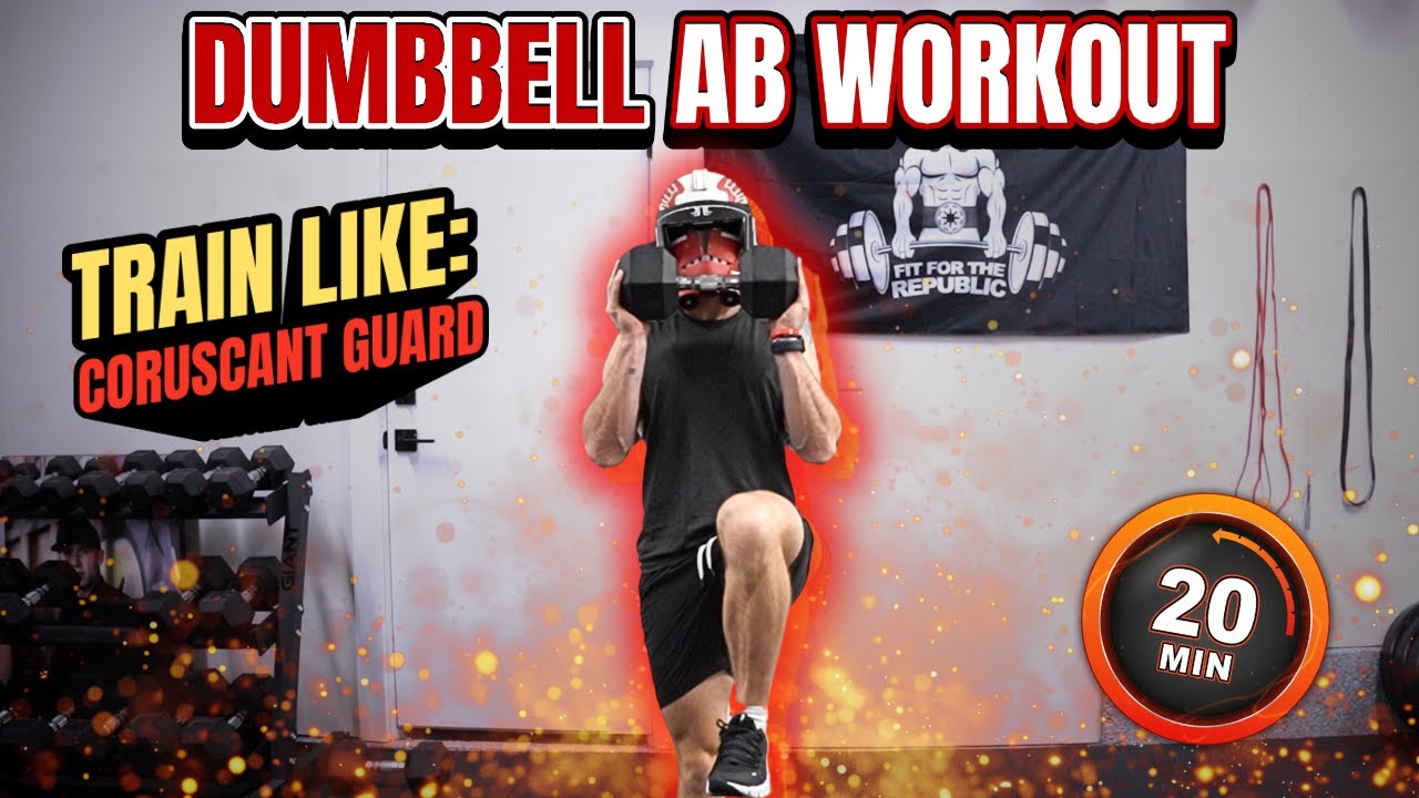 20 Min DUMBBELL AB WORKOUT for Star Wars Fans | Build a Stronger Core | CORUSCANT GUARD: DAY 2
