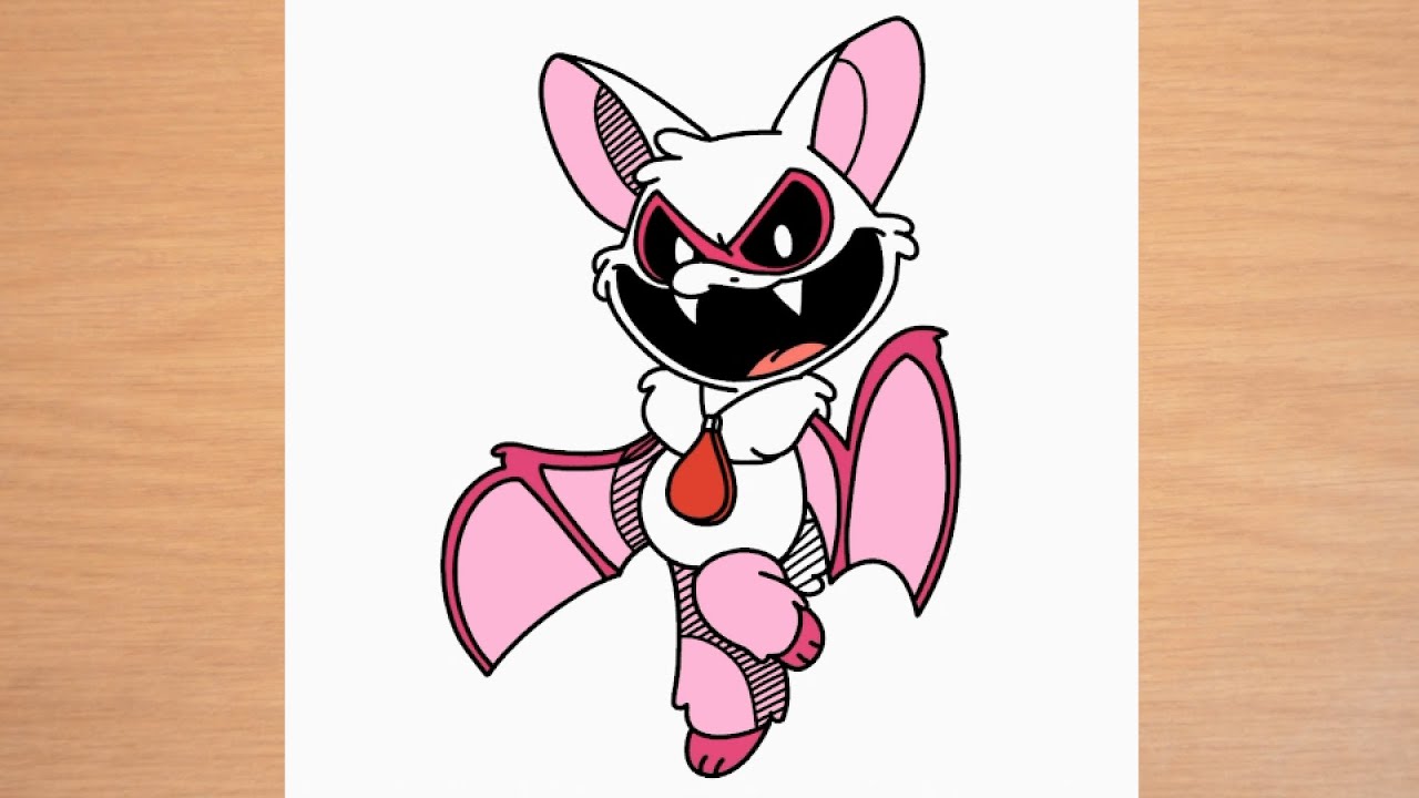 How to draw Rabie Baby Nightmare Critters Poppy Playtime 4