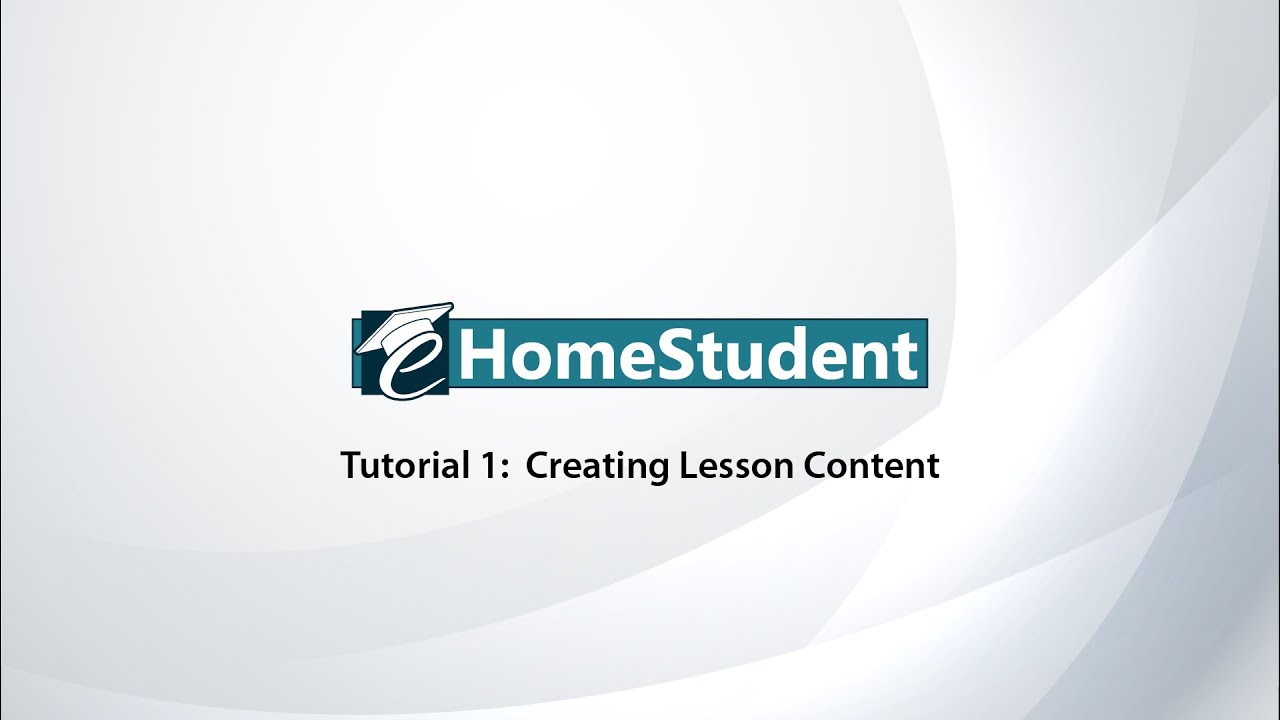 EHS Tutorial - Create Lesson Content
