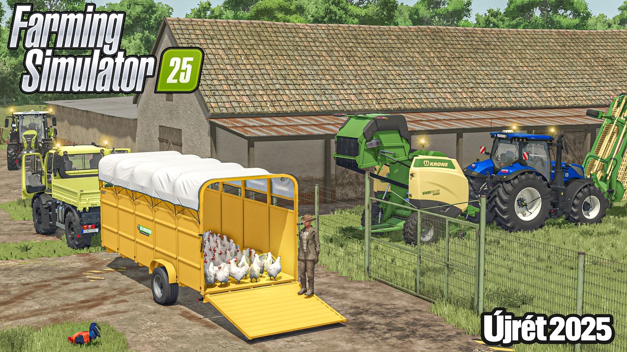 New Mercedes-Benz Truck to Pick Up Chickens & Roosters | Újrét 2025 | Farming Simulator 25