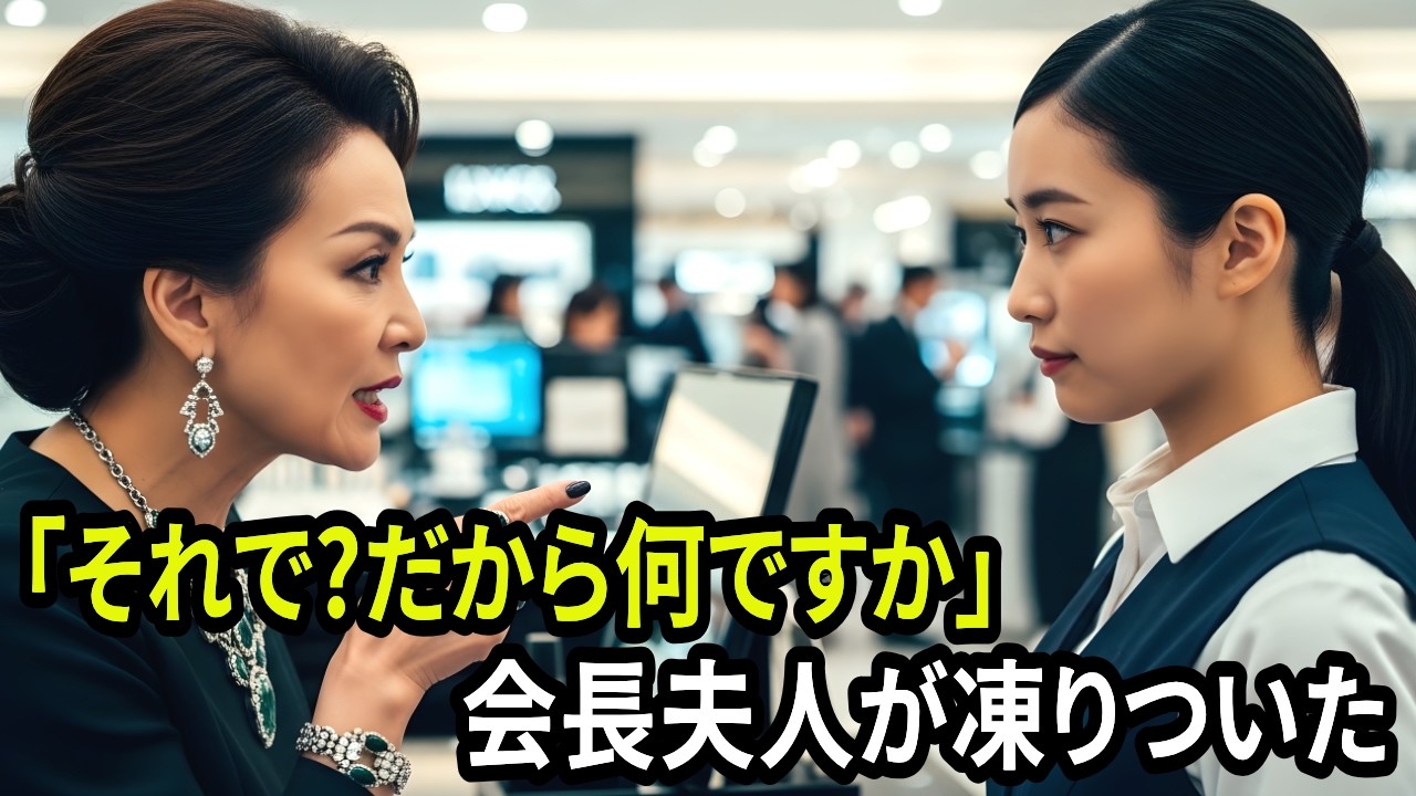 「私が会長夫人よ！」と威張る女に販売員が言った一言
