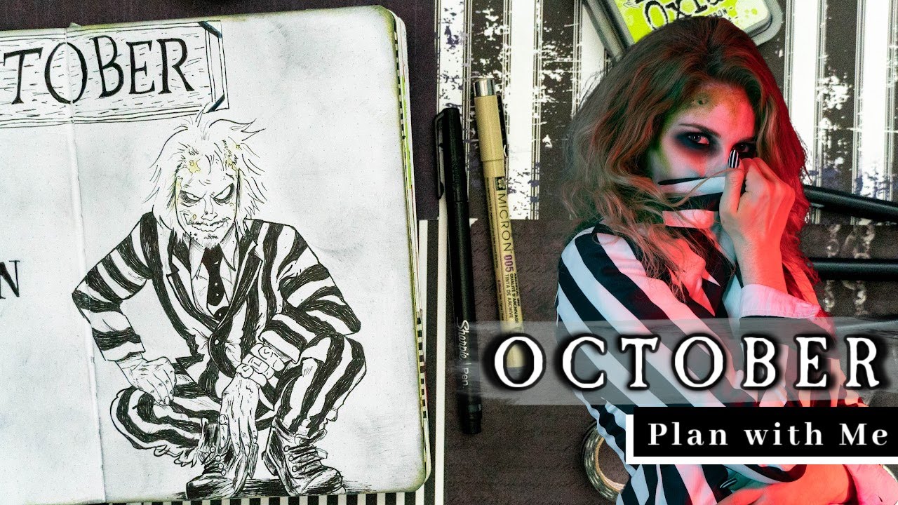 PLAN WITH ME: 🪦 here lies BETELGEUSE 💀 October Bullet Journal Setup