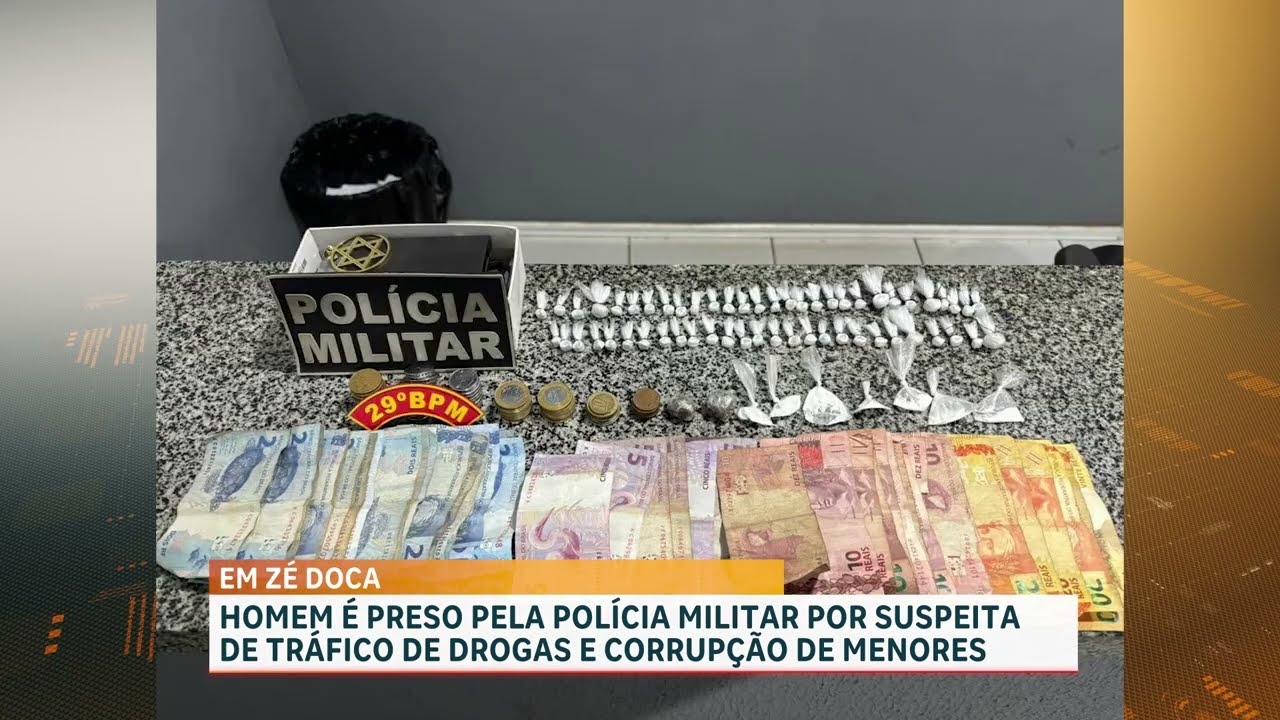 Homem é preso em Zé Doca por tráfico de drogas e corrupção de menores