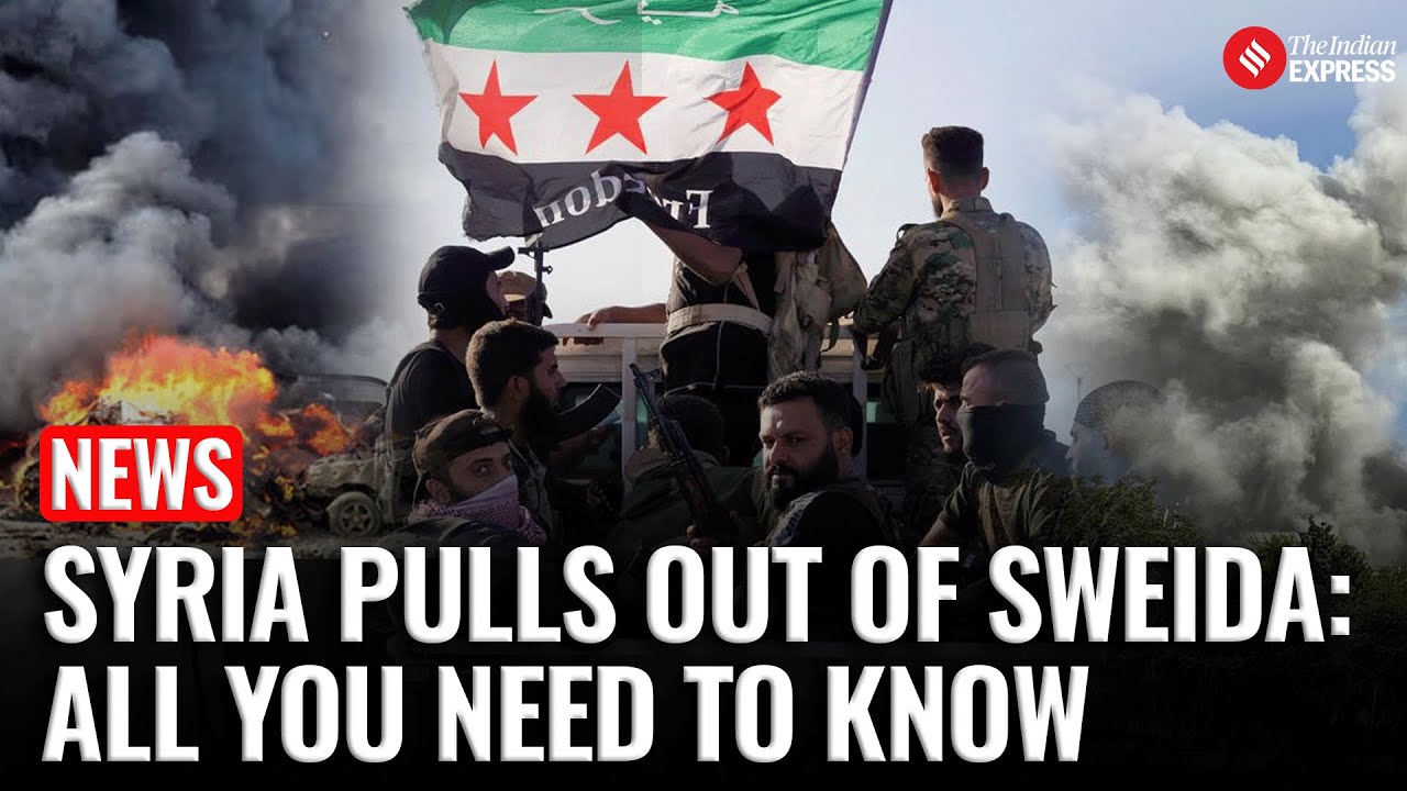 Syria Begins Army Withdrawal from Sweida as Israel Bombs Damascus, 350 Dead in Sectarian Clashes