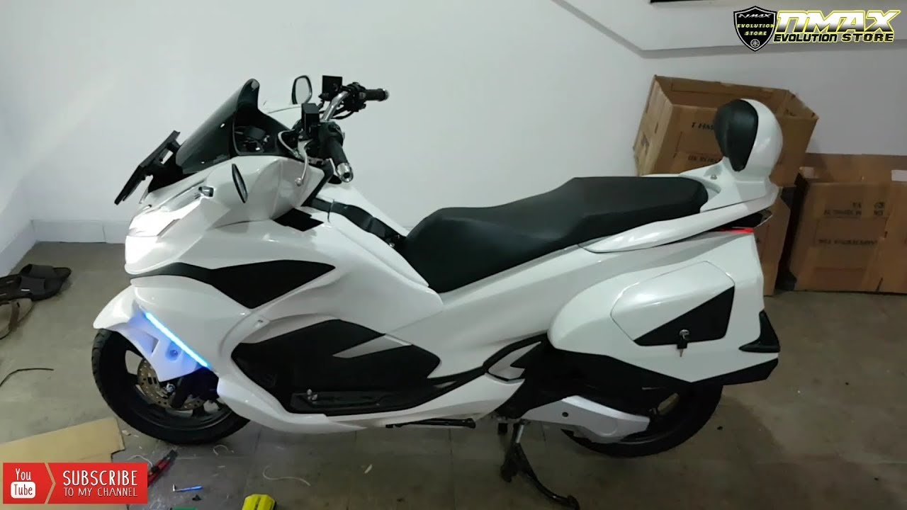 Modifikasi PCX New Lokal Putih (Model GOLDWING)