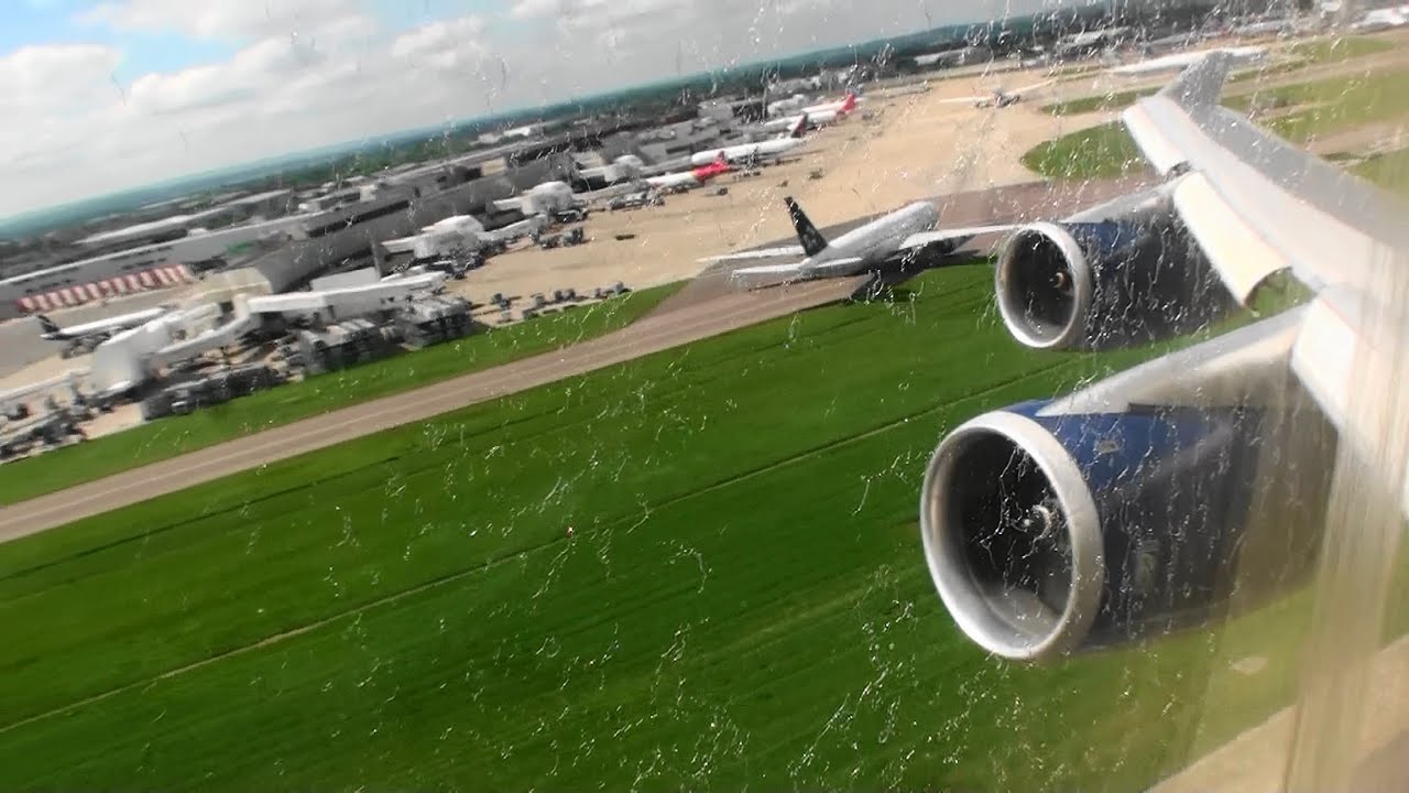 Utterly Fantastic British Airways HD 747-400 Takeoff From London Heathrow!!!