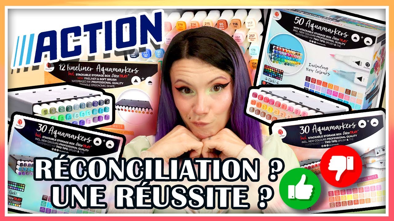 HAUL ACTION 🌟 I 🎨On teste les nouveaux feutres aquarellables I TEST SWATCH ET ILLUSTRATION