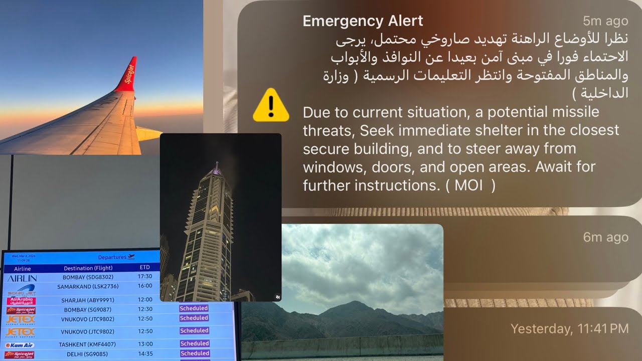 War Tension in Dubai & Our Emergency Trip to India ! Vlog #1 