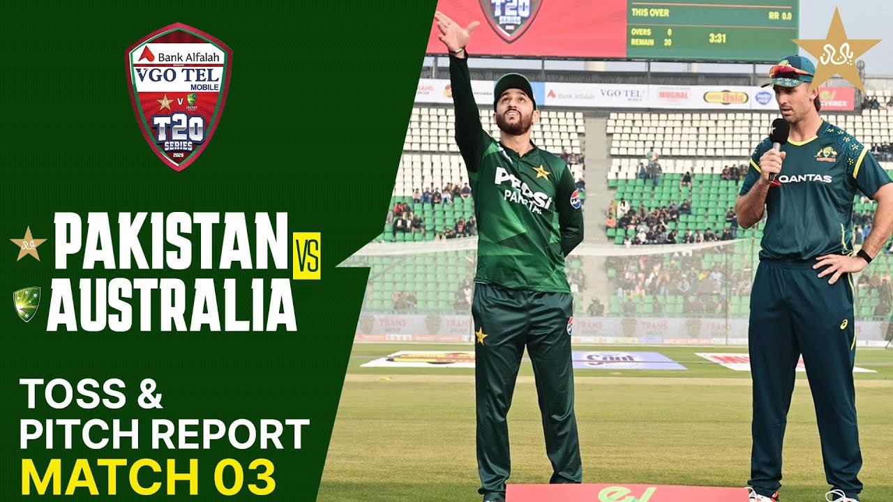 Toss & Pitch Report | Pakistan vs Australia | Match 03 | T20I Series 2026 | PCB | MJ1K