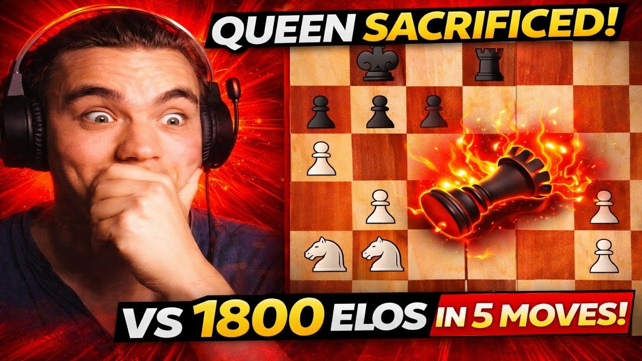 SACRIFICING MY QUEEN AFTER 5 MOVES !!