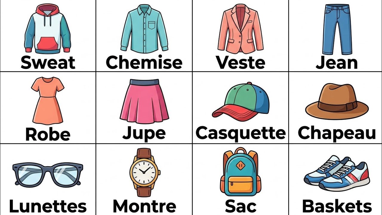 Vocabulario de la ropa en francés ✍️