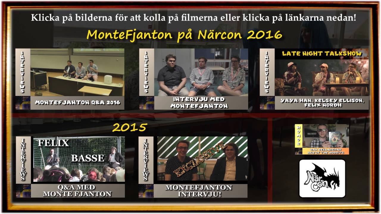 TDG Interviews - MonteFjanton / Felix Recenserar på Närcon
