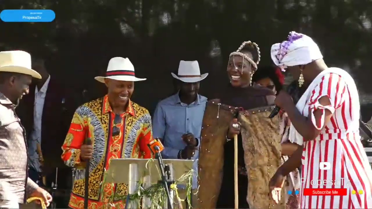 COMEDIAN JUSTINA EXCITES CROWD AT NELSON KOECH HOME, BELGUT MP