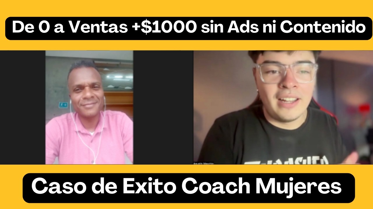 Cómo este coach logró escalar desde 0 a ventas de $1000 usando contacto en frio, sin ads y contenido