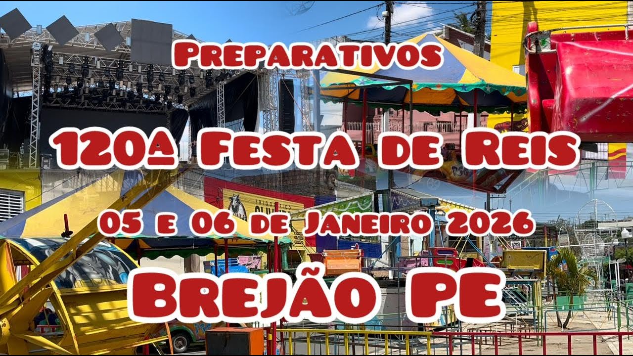 Preparativos para a 120ª Festa de Reis de Brejão PE #festa #show #musica