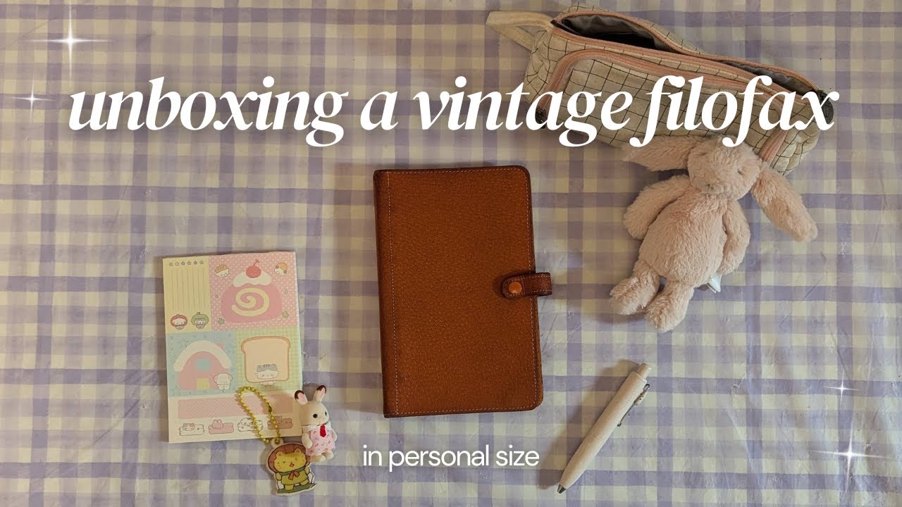 Unboxing Vintage Filofax Planner ✨📝| Setup