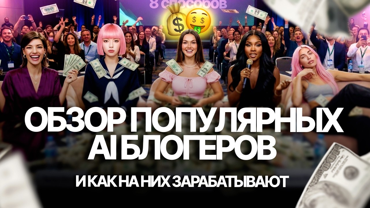 Обзор успешные ИИ блогеры и как на них зарабатывать?