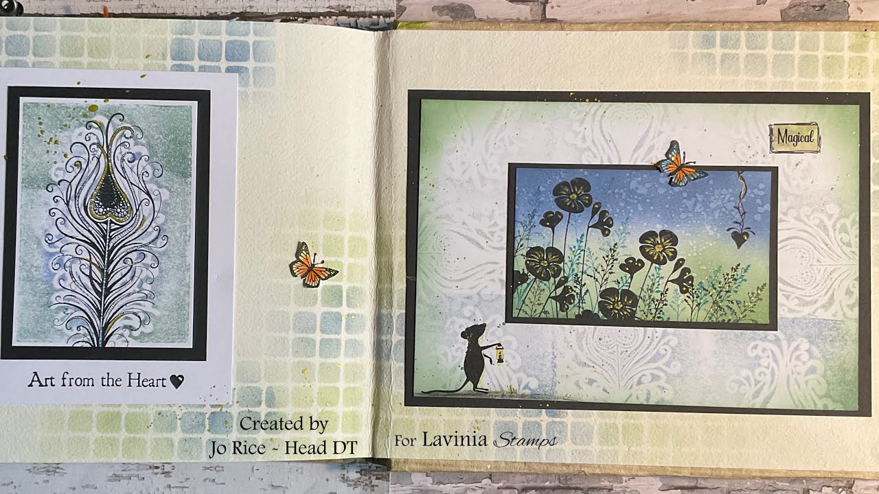 Mindful Monday with our Magical Garden Poppy by Jo Rice #laviniastamps #journalling