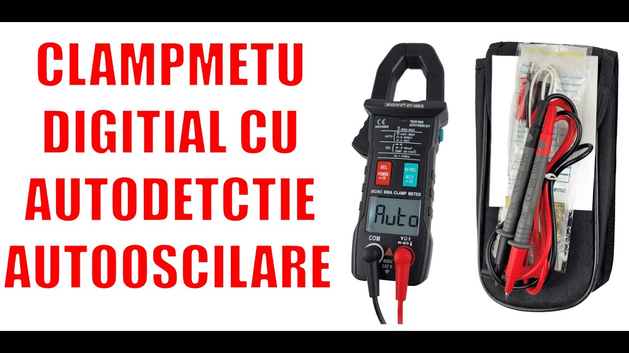 Clampmetru digital cu autodetectie si autoscalare ZT-QB9 - Bitmi.ro