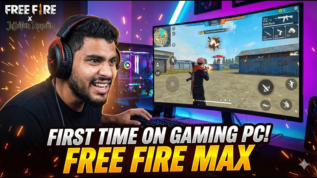 free fire max 1v1 custom  { first time on pc } [day 8 / 365]