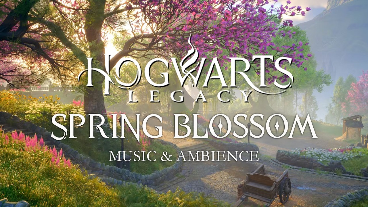 Peaceful Spring Blossom at Hogwarts  - Calming & Peaceful Harry Potter Music & Ambience