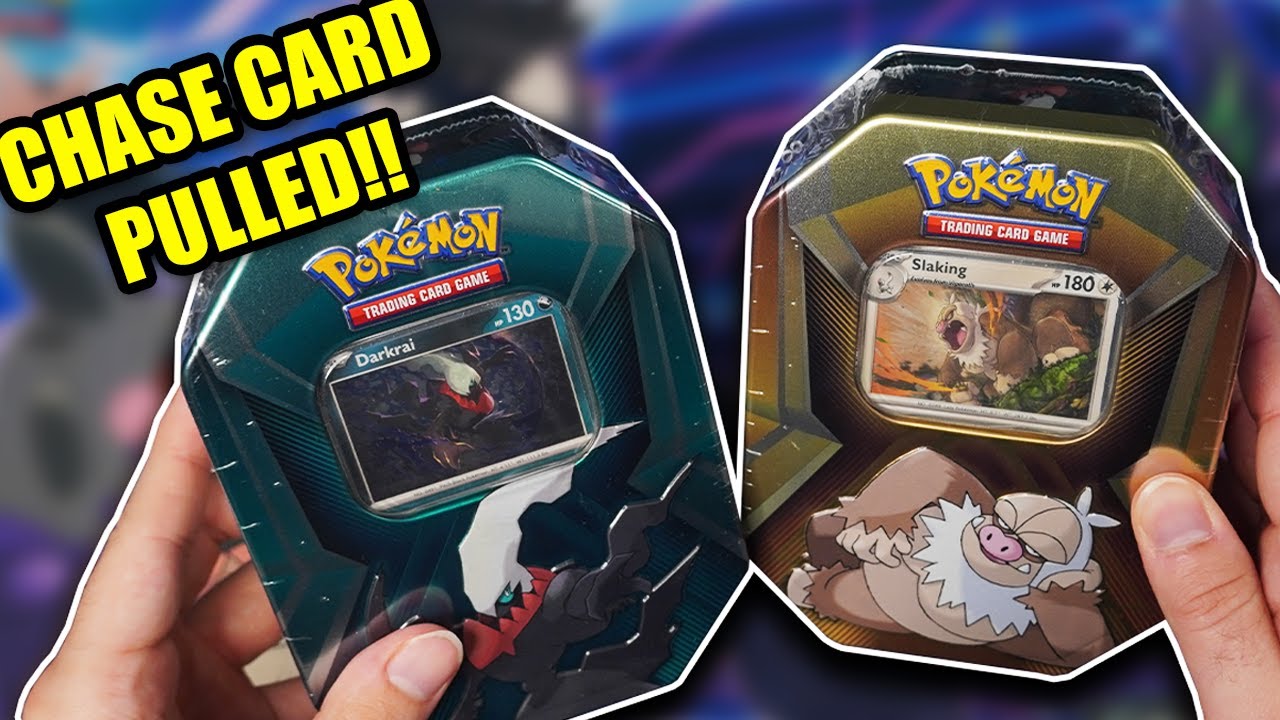 DOLLAR GENERAL Mini Tins!! Darkrai & Slaking // Pokémon Card Opening