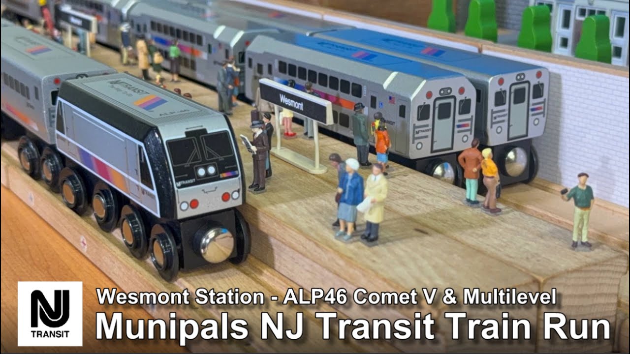 Munipals New Jersey Transit Wesmont Train Run With ALP46 Loco, Comet V & Multilevel Commuter