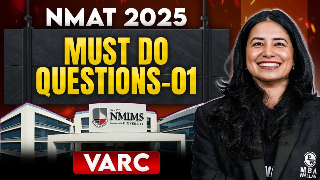 Must Do VARC Questions Lec 01 | NMAT VARC 2025