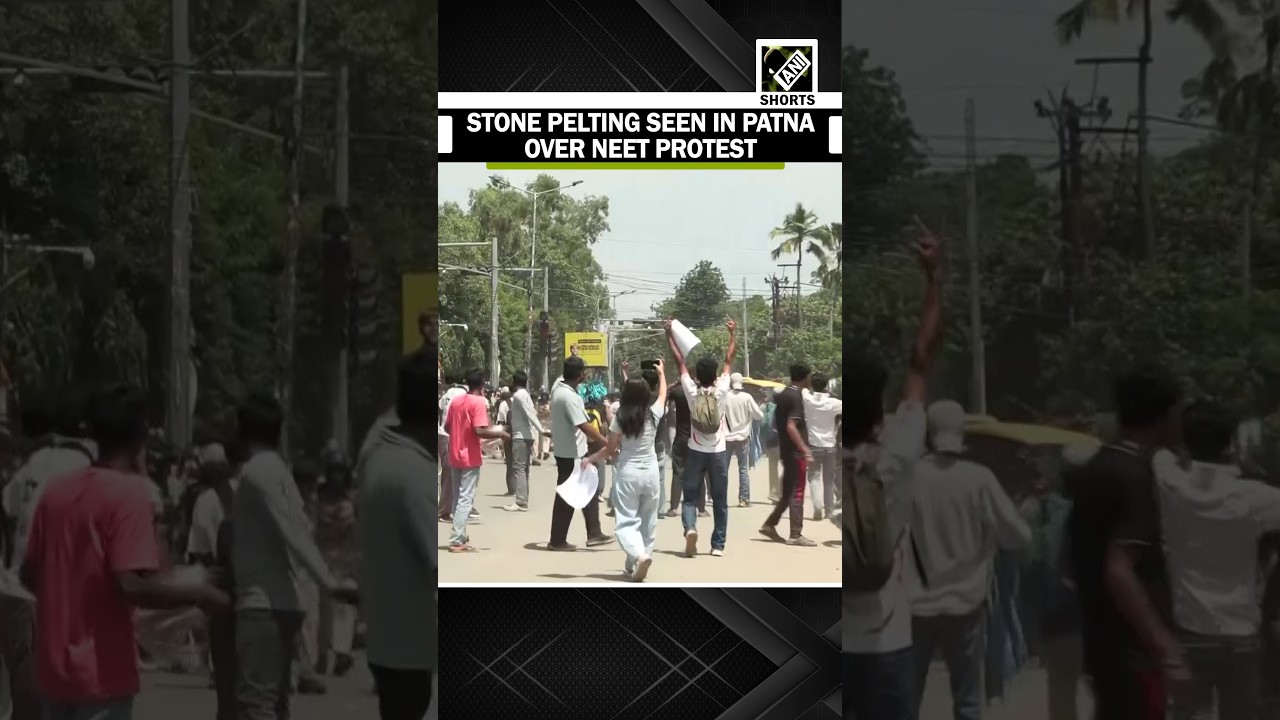 Watch: Violence erupts in Patna as protesters throw stones at police during NEET protest