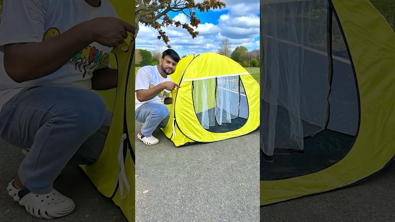 Easy Folding 2 Person Popup Tent unboxing