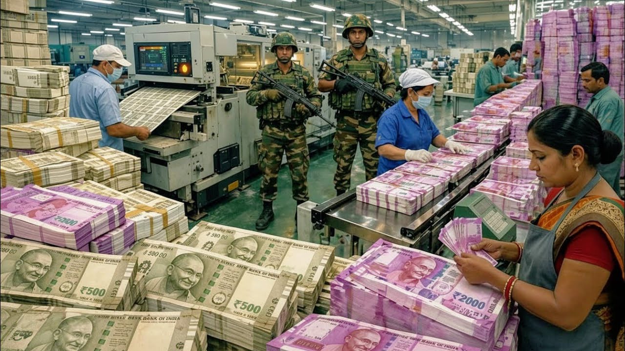 Inside the Indian Rupee Factory: How India Prints Its National Currency (Full Process)
