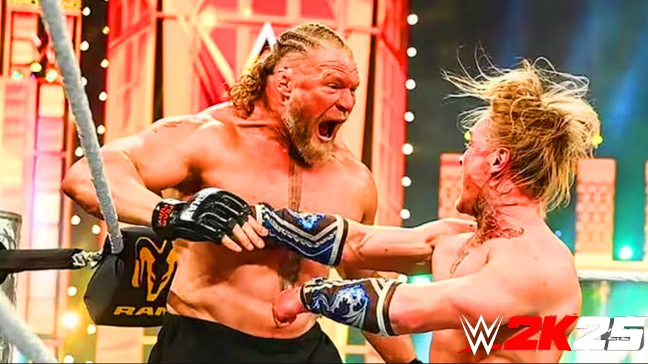 WWE 2K25: Brock Lesnar vs Iljam Dragunov - One on One Match 2026  