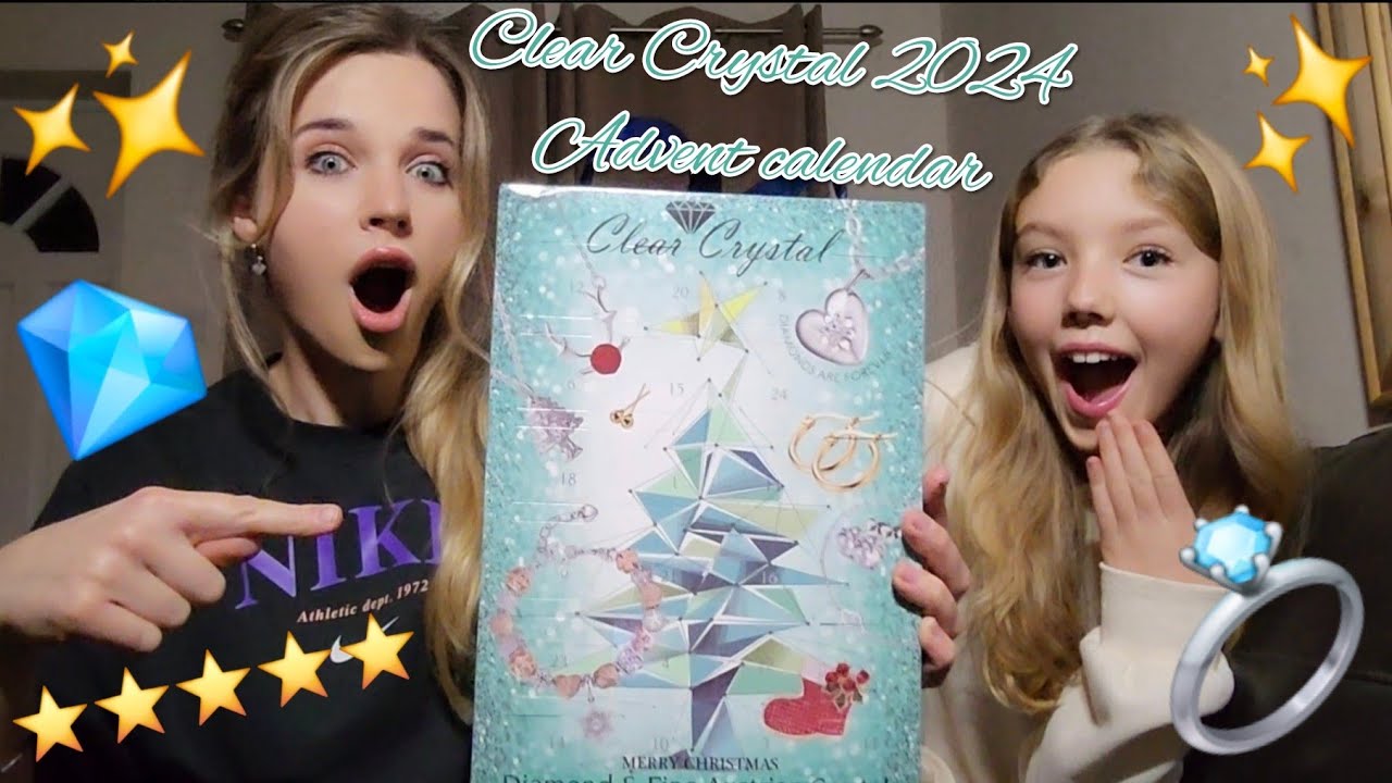 Clear Crystal Jewellery Advent Calendar 2024 Unboxing Trendimg Viral Christmas Gift Ideas Cute