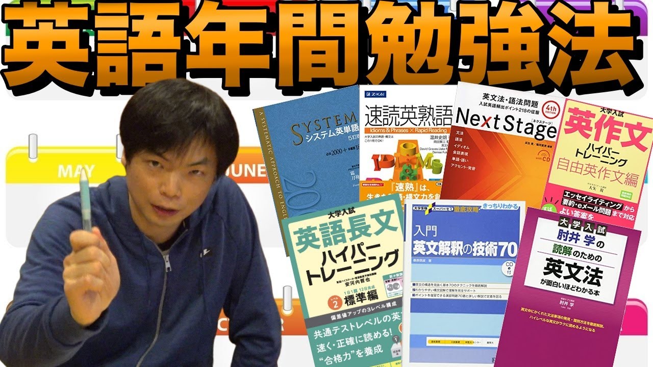 年間英語学習計画【単語・文法・解釈・長文・作文】